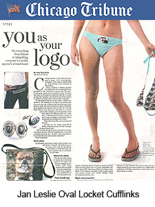 Jan Leslie Locket Cufflinks - as seen in Chicago Tribune