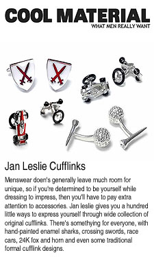 Jan Leslie Cufflinks as seen on Cool Material