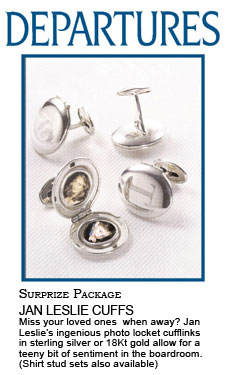 Jan Leslie Oval Locket Cufflinks - as seen in Departures