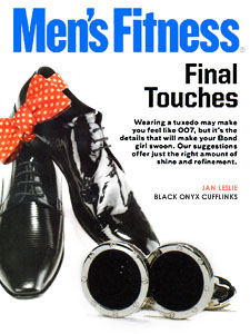 Jan Leslie Cufflinks - as seen in Men's Fitness