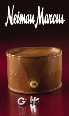 Jan Leslie Sterling Silver Initial Cufflinks as seen in Neiman Marcus catalogue